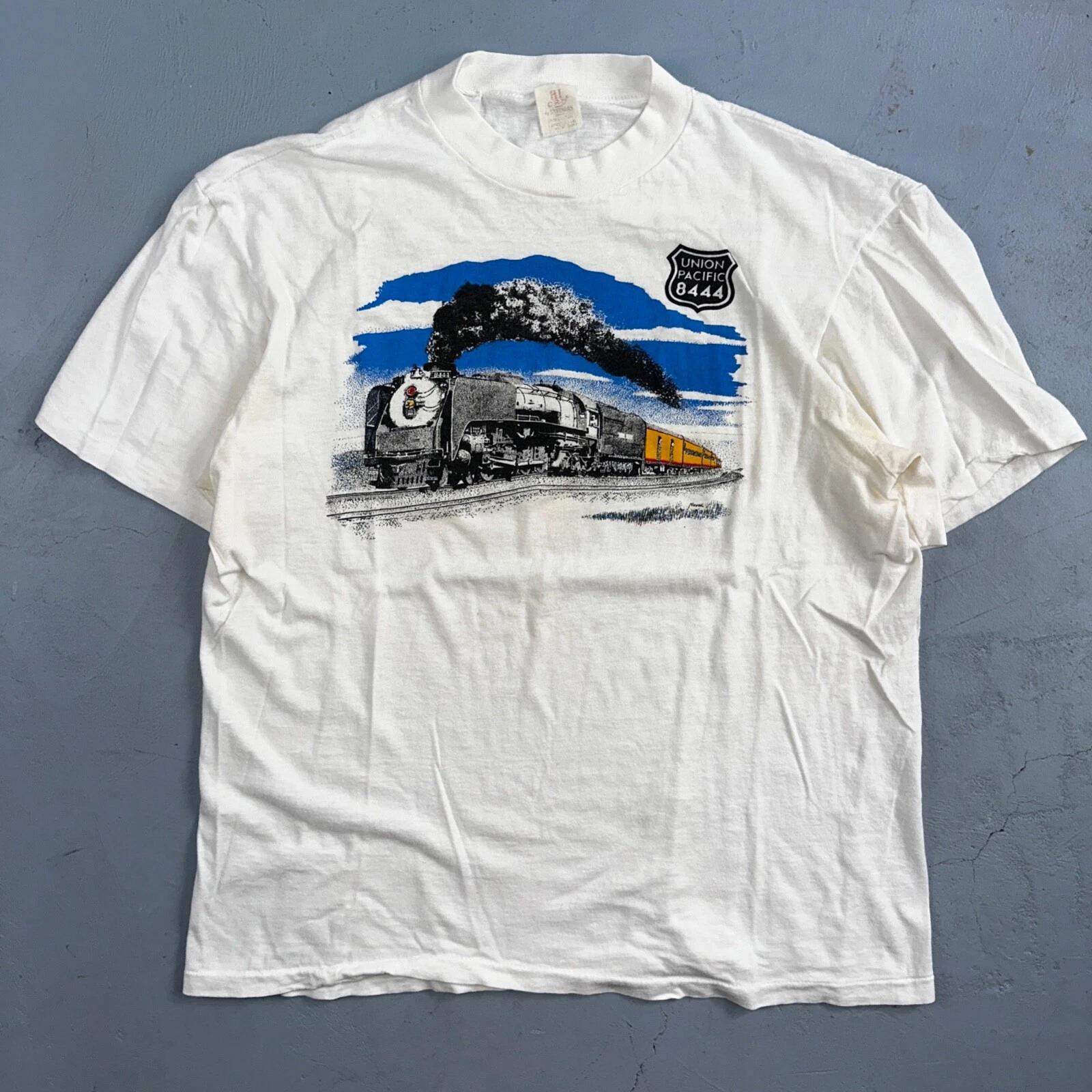 

Union Pacific 70s USA VTG T Shirt Train 8444 Coast Stedman 1970s Graphic Cool S