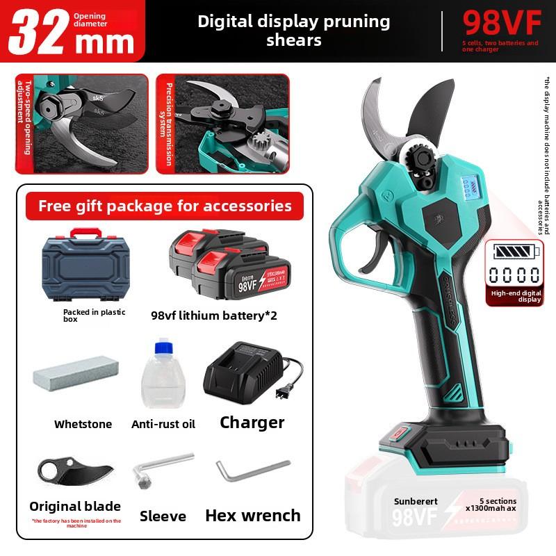 

32 мм бесщеточный электрический секатор с 4 передачами, аккумуляторный секатор для бонсай и плодовых деревьев, для аккумулятора Makita 18 В