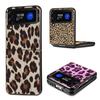 Fashion Tiger Leopard Print Panther Cool Phone Case For Samsung Z Flip 7 6 5G Galaxy Z Flip4 Z Flip5 Z Flip3 Coque Black Hard PC