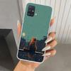 Anime Cat Rain Animal Phone Case for Samsung Galaxy A52 A32 A22 A12 A02S A50S A30S A10S Note 20 Ultra 10 Plus S10 A31 A20 A71 A7