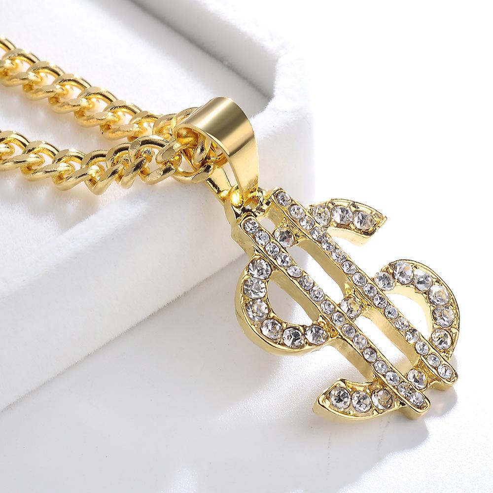 Rhinestone Crystal S-Shaped Hip Hop Necklace & Sweater Chain