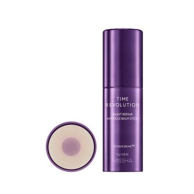 Time Revolution Night Repair Ampoule Balm Stick 10g Trattamento Probiotico Illuminante per Occhi e Rughe