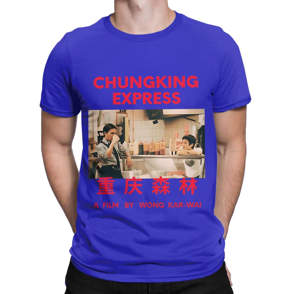 Casual TShirt Summer Wong Kar Wai Movie Hip Hop T Shirts Pure Cotton Tee Shirt for Male Aesthetic Cheap Short Sleeve Tops