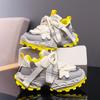Kids Hiking Tennis Running Thick Sole Shoes Toddler Lightweight Breathable Casual Trainers Children's Boys Girls Chunky Sneakers