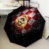 Brent-ford Football Club Crest Automatic Folding Umbrella - 8-Rib Travel Umbrella with Auto Open/Close & Portable Gifts for holidays or birthdays