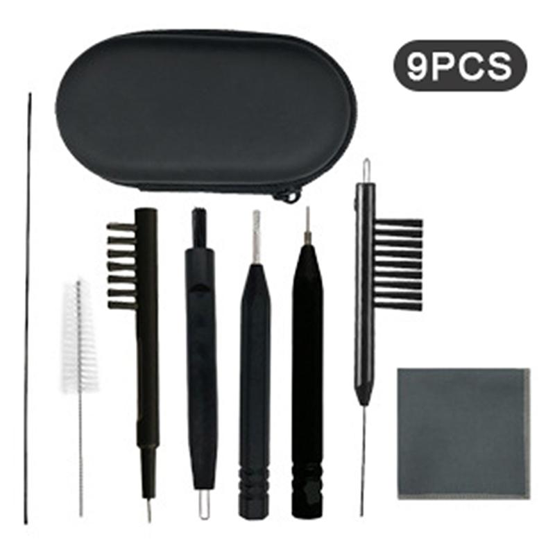 9Pcs Hearing Aid Cleaning Tools Hearing Aids Cleaning Kit Brush Vent Cleaner Cleaning Wire With Magnet And Wax Loop Cleaning Set