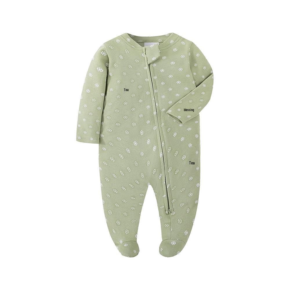 Baby Long Sleeve Cotton Rompers - Four Seasons Pajamas Homewear for Girls