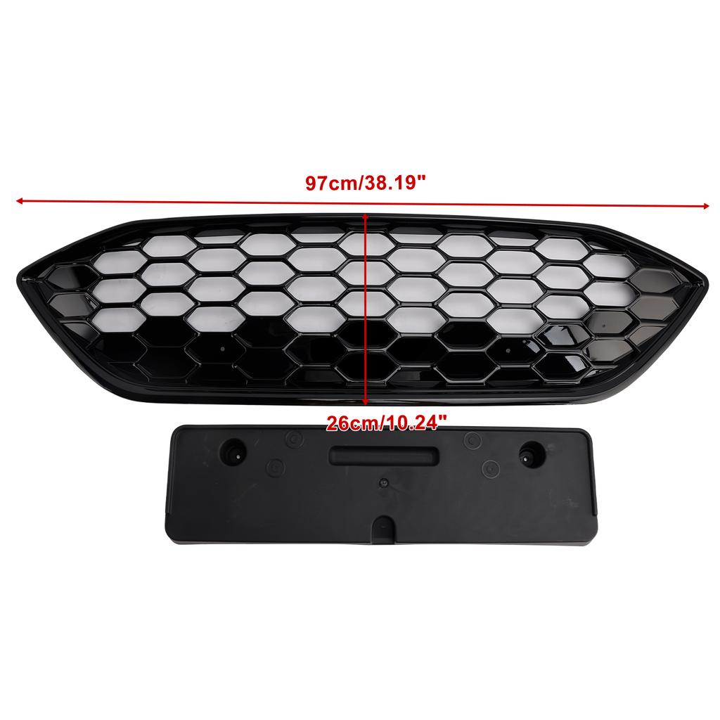 Grilă Bară Față Negru Lucios Potrivită Ford Focus ST + ST Line MK4 2018-2021