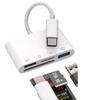 USB C Card Reader Cable for iPhone 15 Android Phone SD TF OTG Memory Card Connector TYPE C Charging Dock Multi Port Card Reader