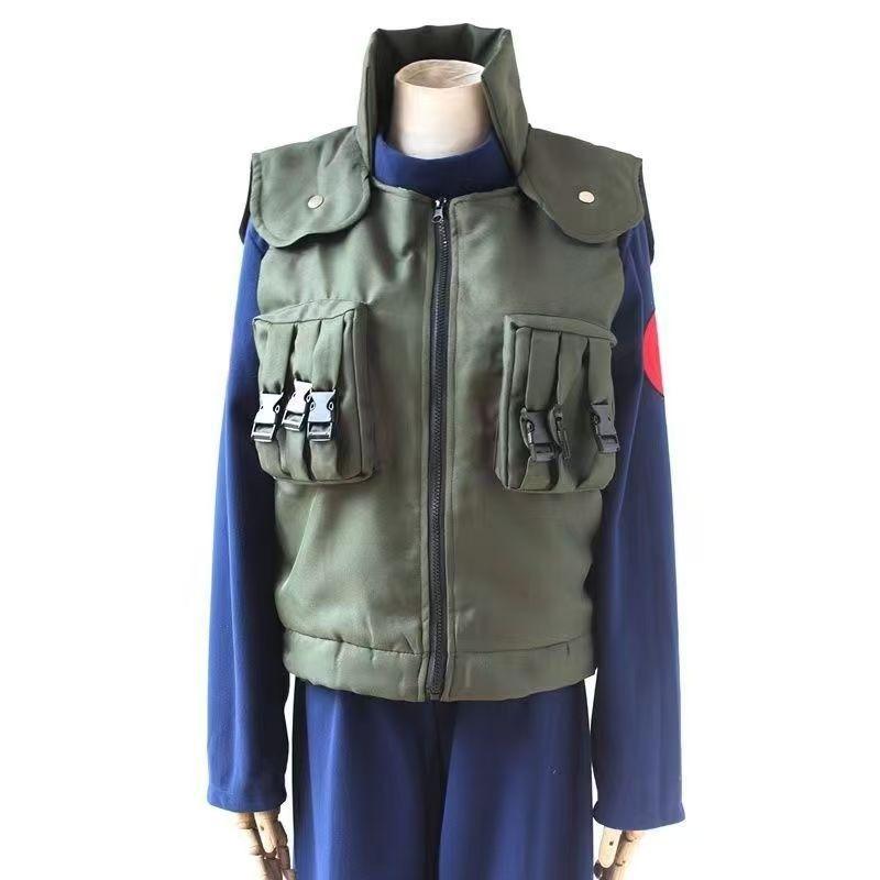Guy Shadow Blade Cosplay Konoye Kakashi Shangren Weste Vierte Generation Guy Schatten Ninja Anzug Komplettes Set für Frühling und Herbst