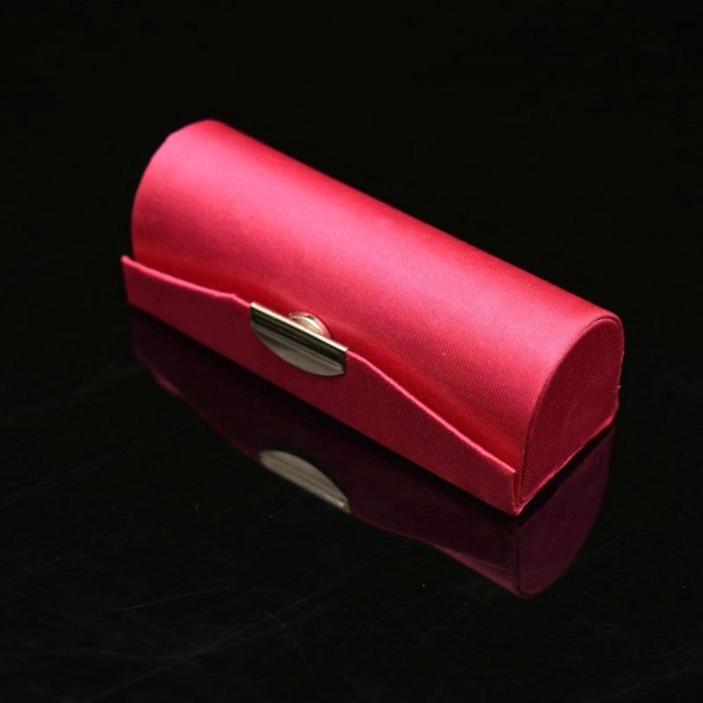 Silk Lipstick Case Solid Lipstick Storage Box Fashion Lipstick Organizer  Vanity Storage