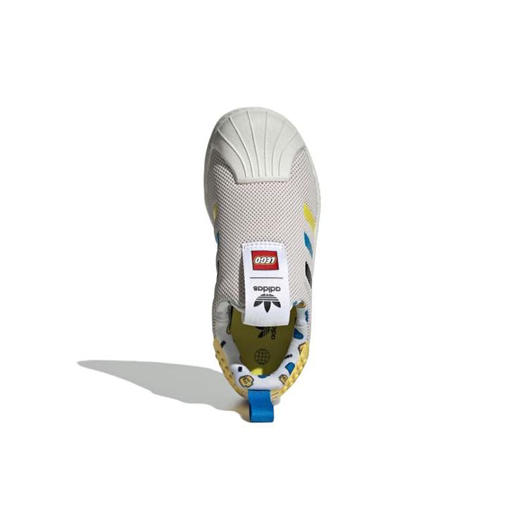 Adidas LEGO X  Originals Superstar 360 Non-Slip Durable Low-Top Kids Sneakers Kids Sneakers Beige IF2919