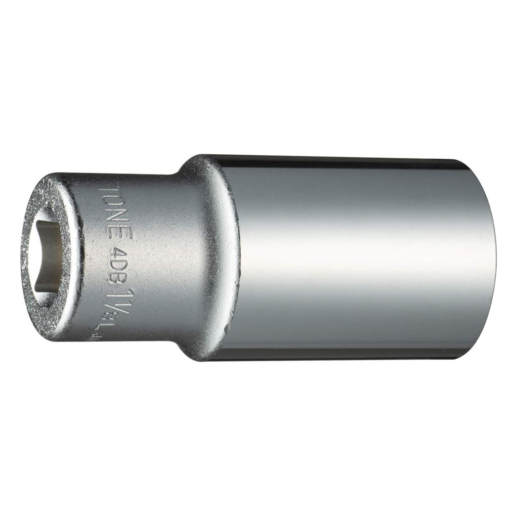 TONE Deep Socket 1 inch across (12-point) 4DB-36L, 12.7mm (1/2") drive, 1/8 flats.