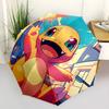 1pc Pokemon Charmander Automatic Folding Umbrella - Compact 8-Rib Design, Durable Plastic & Iron, Lightweight for Outdoor Daily Use,  a0929216