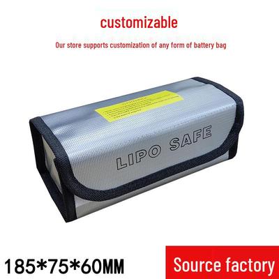Borsa Portaoggetti per Batterie al Litio Ignifuga e Antideflagrante - Multifunzionale, Resistente alle Alte Temperature per la Sicurezza degli Aeromodelli.