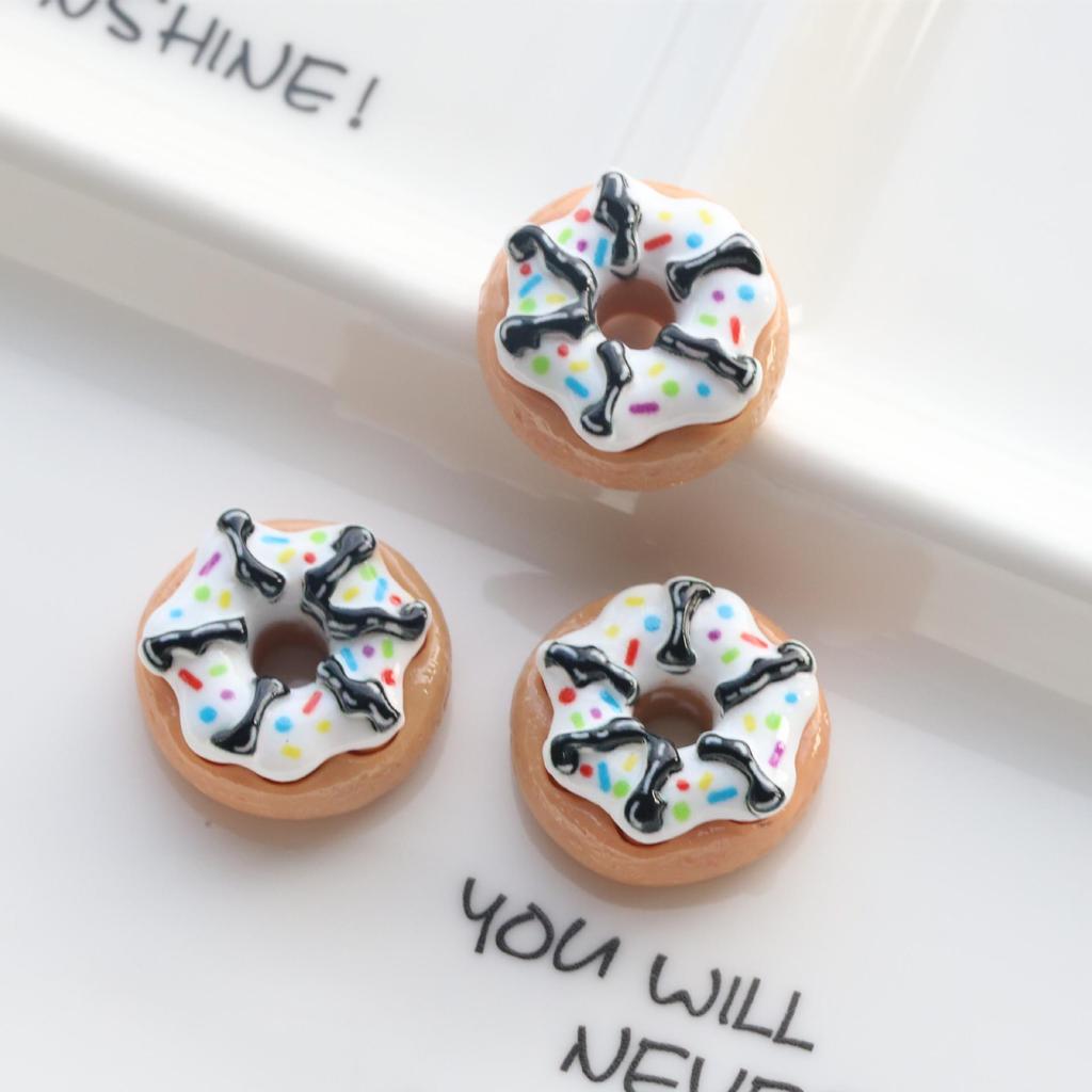 DIY Donut Simulation Food Toy Accessories: Cream Glue, Beauty Keychain, Handmade Parts & Materials for Phone Case Pendant
