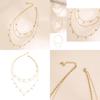 Stunning Alloy Star Shape Three Layer Fashion Pendant Necklace For Women