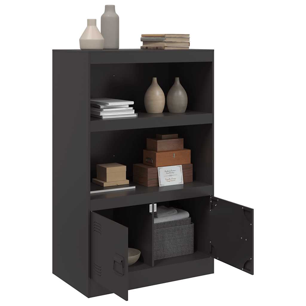 Sideboard Black 67 x 39 x 107 cm Steel