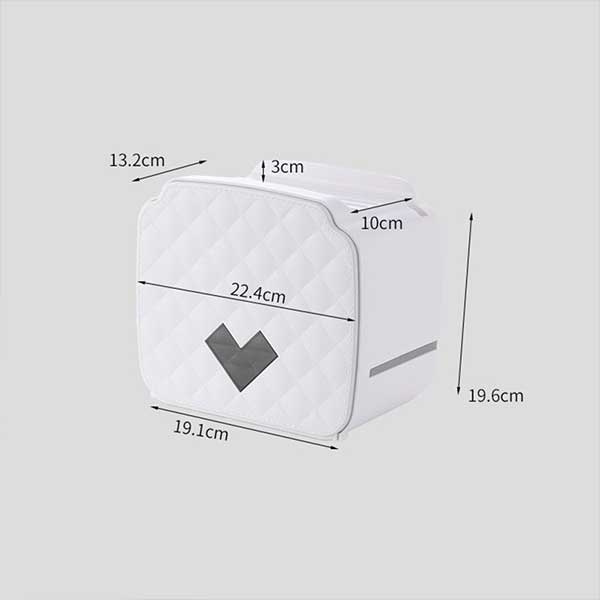Porta carta igienica portatile Dispenser di carta impermeabile in plastica per WC Scatola portaoggetti domestica Accessori da bagno
