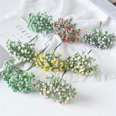 Diy Accessories Materials Simulation Flowers Mini Solstice Grass Small Foam Ball Material Forest Shooting Props Decoration Fake Flowers