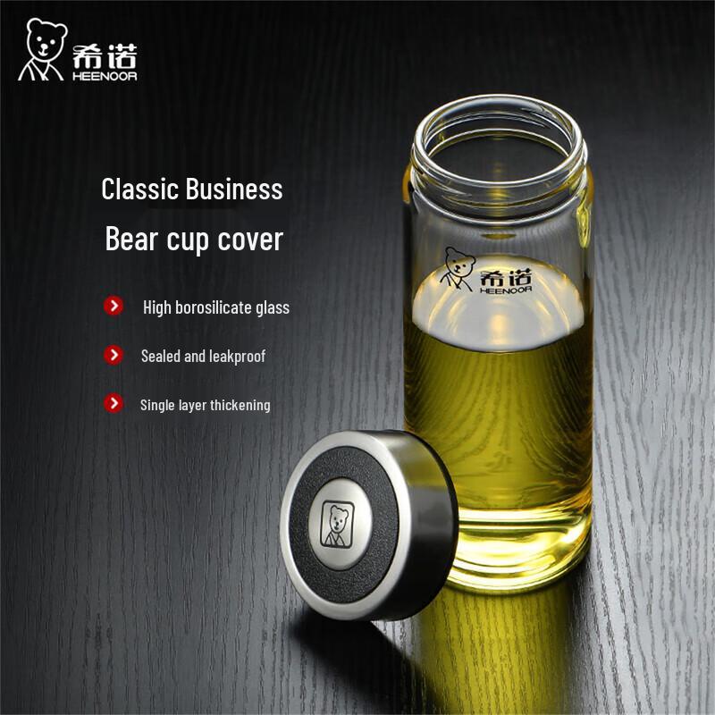 XINUO 280mL Single Wall Borosilicate Glass Cup