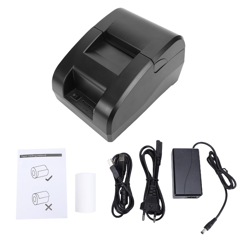 58mm Portable Thermal Receipt Printer Bluetooth USB Compatible with Win Android IOS Easy Paper Loading ESC POS for