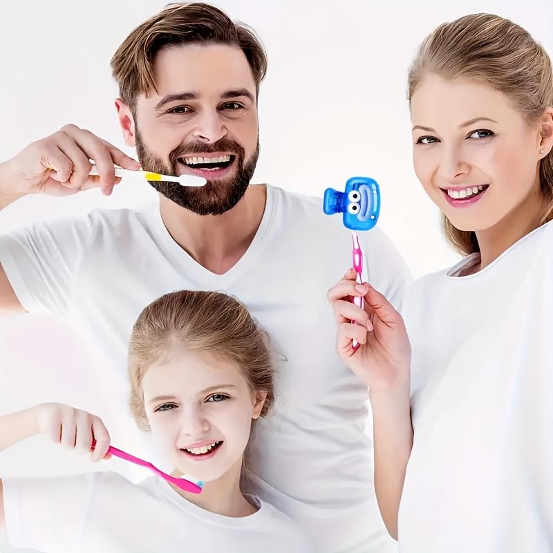 Toothbrush Head Storage Box and Protective Cover with Drainage Holes and Holder for Home Use and Portable Travel