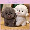 Bichon Frise Realistic Stuffed Dog Plush Toy  Poodle Doll Soft Birthday Gift