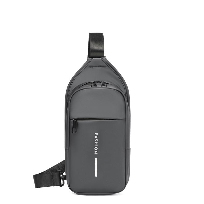 

Водонепроницаемая нагрудная сумка, мужская сумка через плечо, спортивная многофункциональная износостойкая наплечная сумка серый