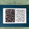 Ketchup Girl Floral Texture Base Sponge Stamp for Journal Decoration