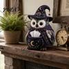 Woodland Animal Decor DIY Tissue Box Cover Kit, Owl Shape, Soft Textures Patchwork Easy Sewing Project Kit Handmade for Handicraft Enthusiast