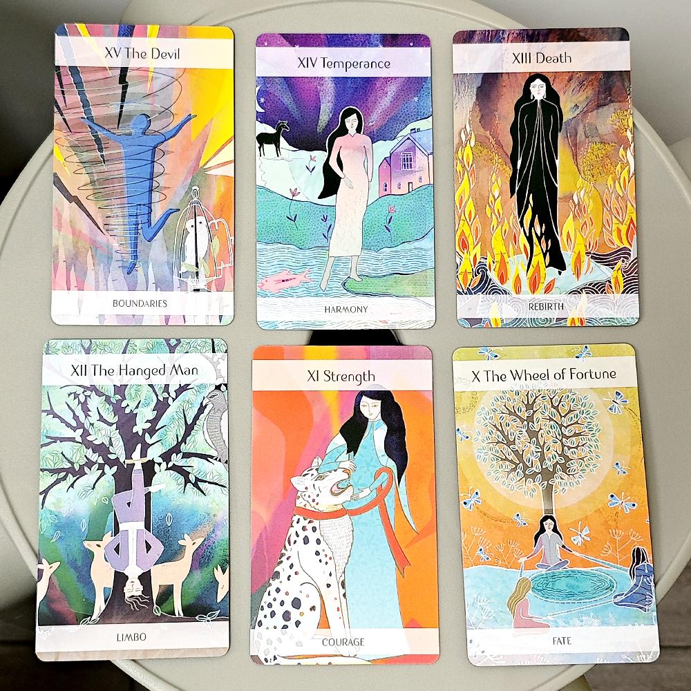 10.3*6cm Magický severský tarot Kompletní balíček 79 karet inspirovaný starými severskými mýty a folklórem