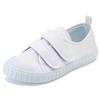 Children's indoor white shoes men's and women's same non-slip soft-soled canvas shoes, kindergarten outer wear classmates Velcro