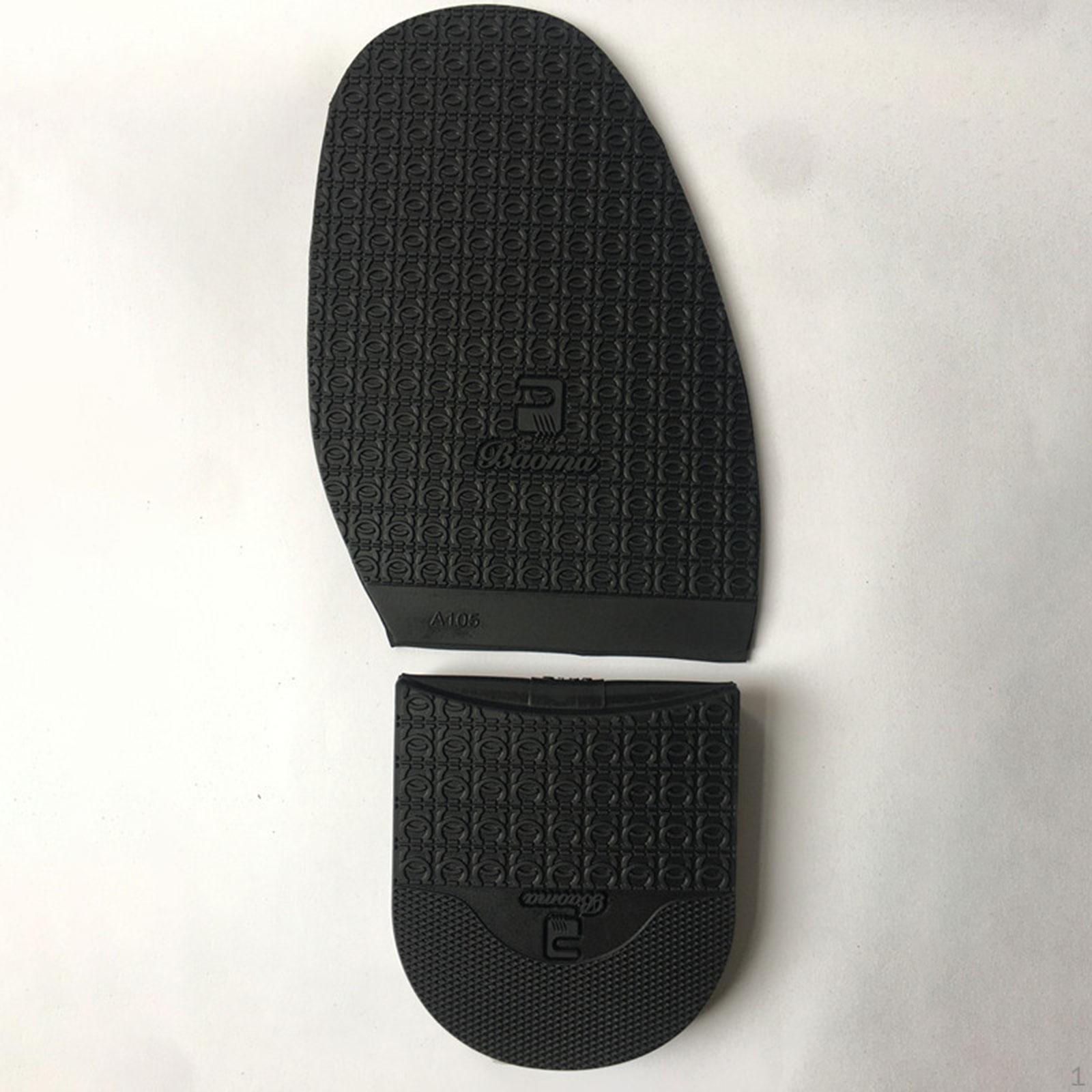 2 шт. Ремонт подошвы обуви Легко установить Подарок Универсальный Противоскользящий Использование Черный