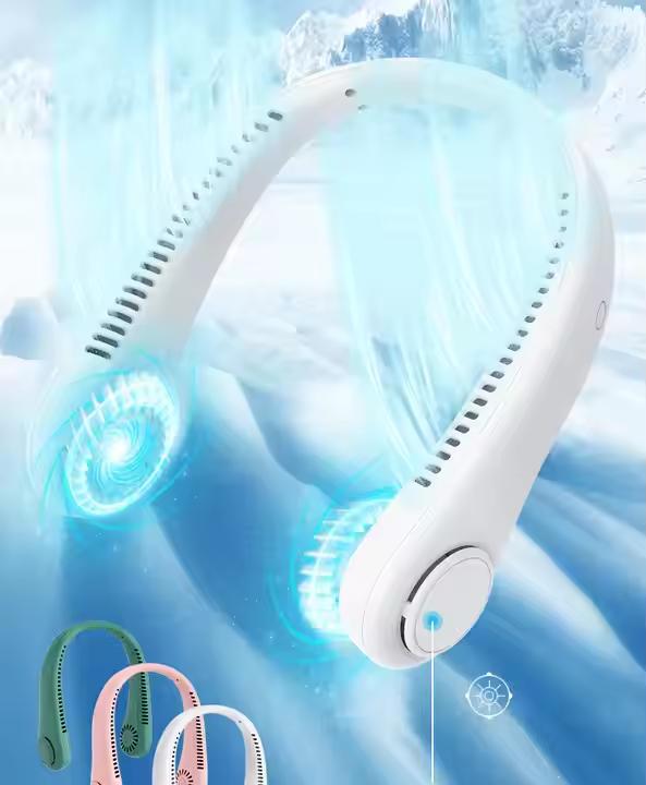 Wearable Neck Fan for Outdoor Hot Selling Rechargeable Mini Usb Portable Cooling Fan