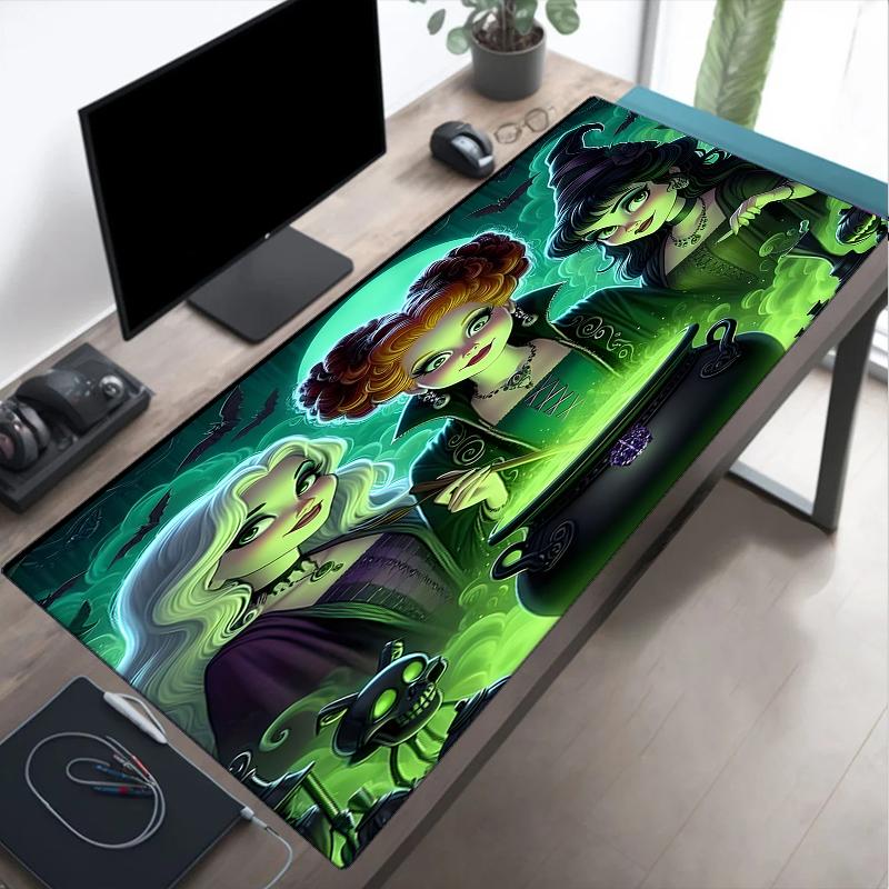 Witch Sisters In The Moonlight Mouse pad, Gaming Mouse Pad, keyboard pad, Desk Decor for computer notebook Fan Gift Birthday Gift