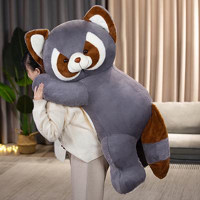 Joli jouet en peluche raton laveur 55/70/90 cm, adorable décoration de chambre, panda roux, cadeau de Noël