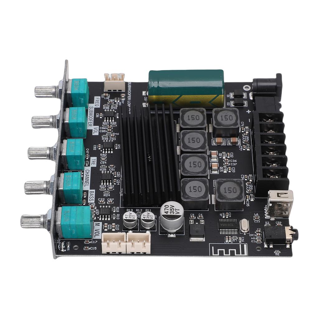 2.1 Channel Bluetooth Amplifier Module Support for TPA3116D2 Chip Audio Power Amp Board with Subwoofer 50Wx2+100W