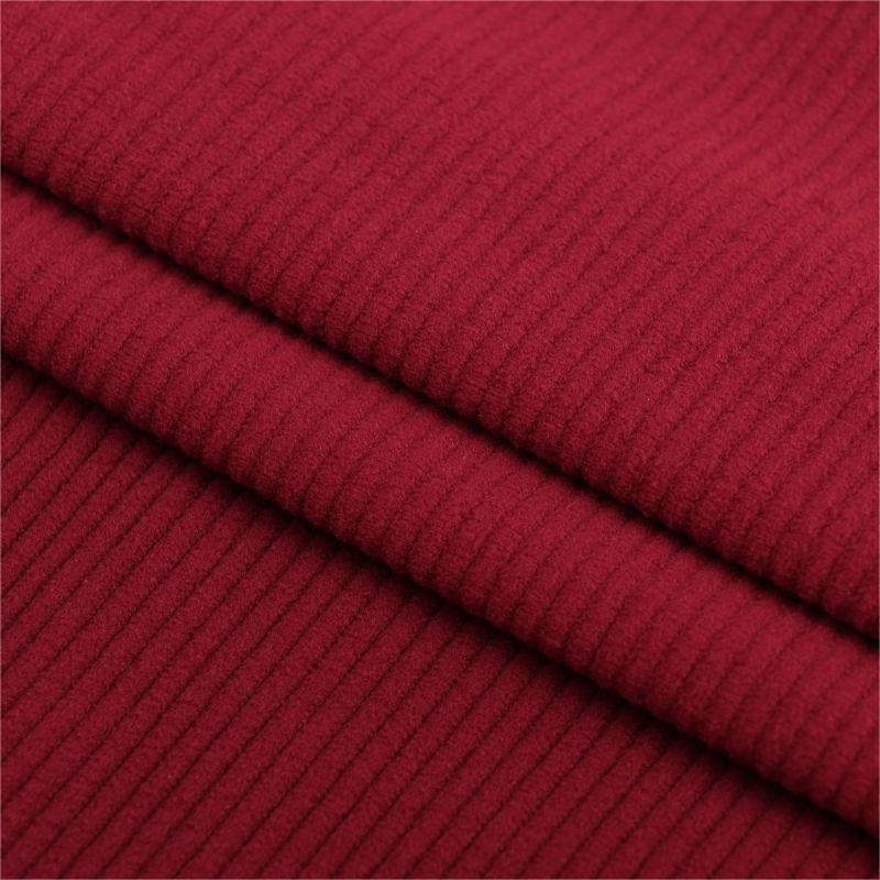 Superelastischer 6-Rippen-Kord, Hochelastisches Polyester-Imitations-Baumwollgewebe für Hosen, Taschen, Oberbekleidung, Hüte und Schuhe.