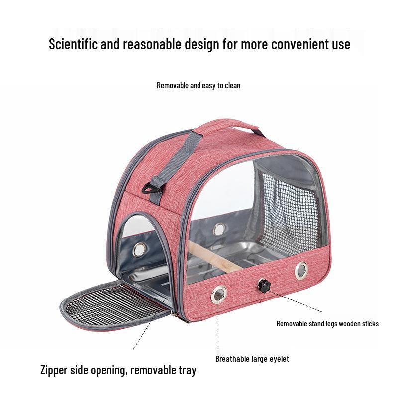 Portable Foldable Travel Bag for Birds, Hamsters, Rabbits, and Small Pets