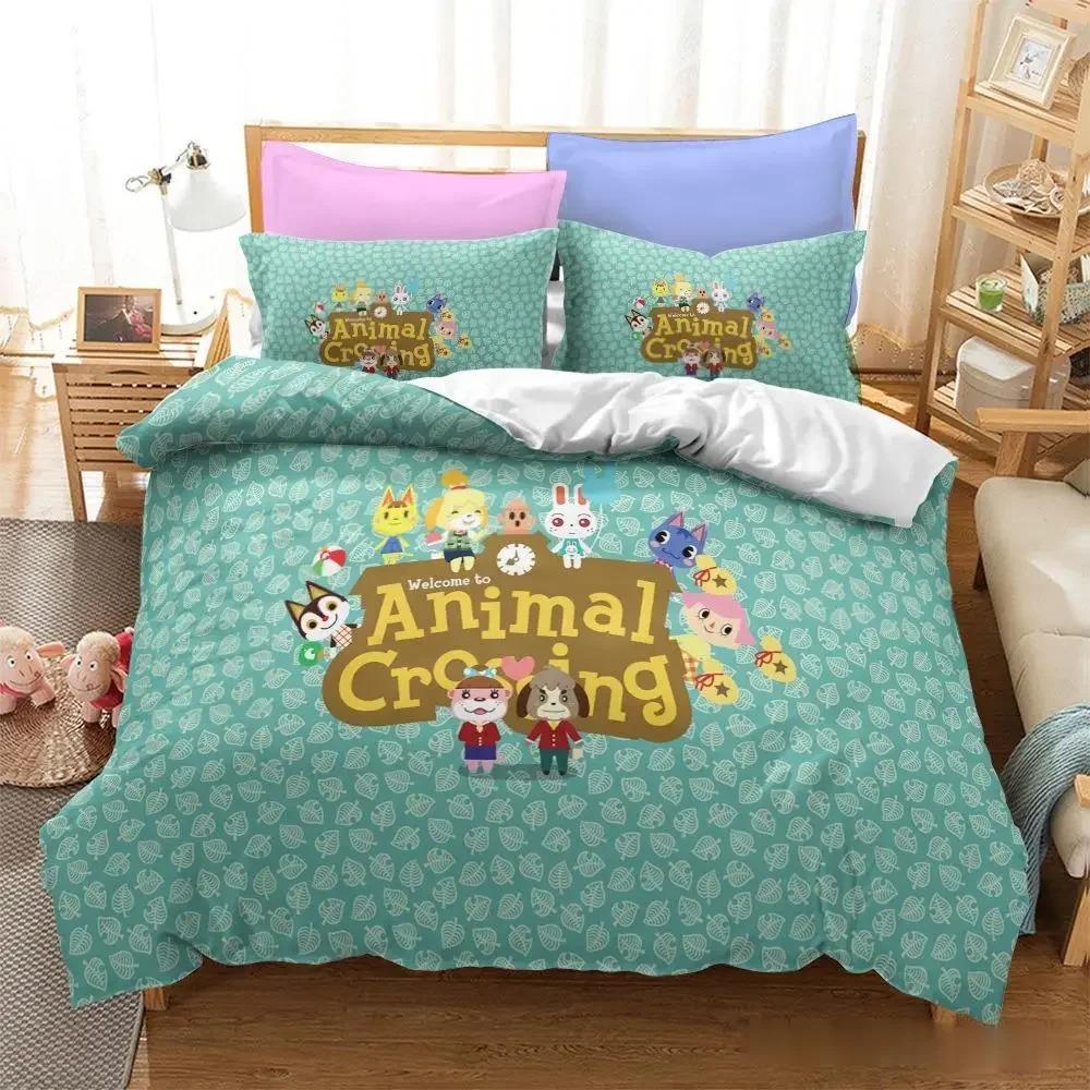 

Новый 3D Игра Animal Crossing Цифровая Печать Постельное Белье Мальчики Милый Комплект Пододеяльника Комплект Постельного Белья Постельное Белье Полуторный Двуспальный Квинсайз Кингсайз 70x133cm 2pcs