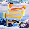 Screwless Telescopic Bull Bar Snow Scraper, Car Snow Scraper, Defrosting and De-icing Shovel, Snow Brush Tool for Snowplows