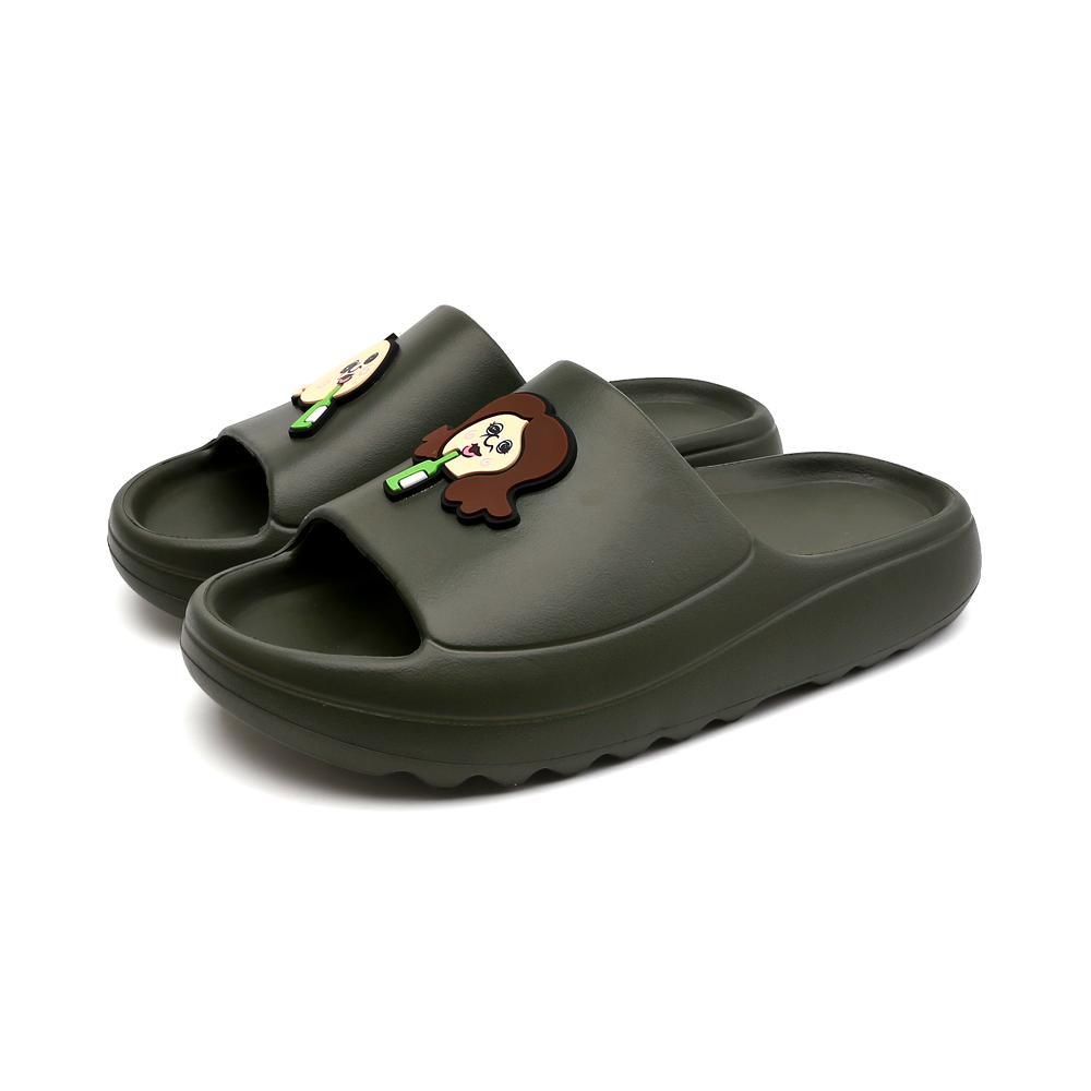 B2Bang Ppangppang-I Okji Soft Slippers Khaki