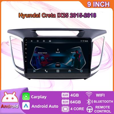 10 Zoll Android Carplay Für Hyundai Creta Ix25 2015-2018 Autoradio Multimedia Video Player GPS Navigation WIFI 4 + 64GB