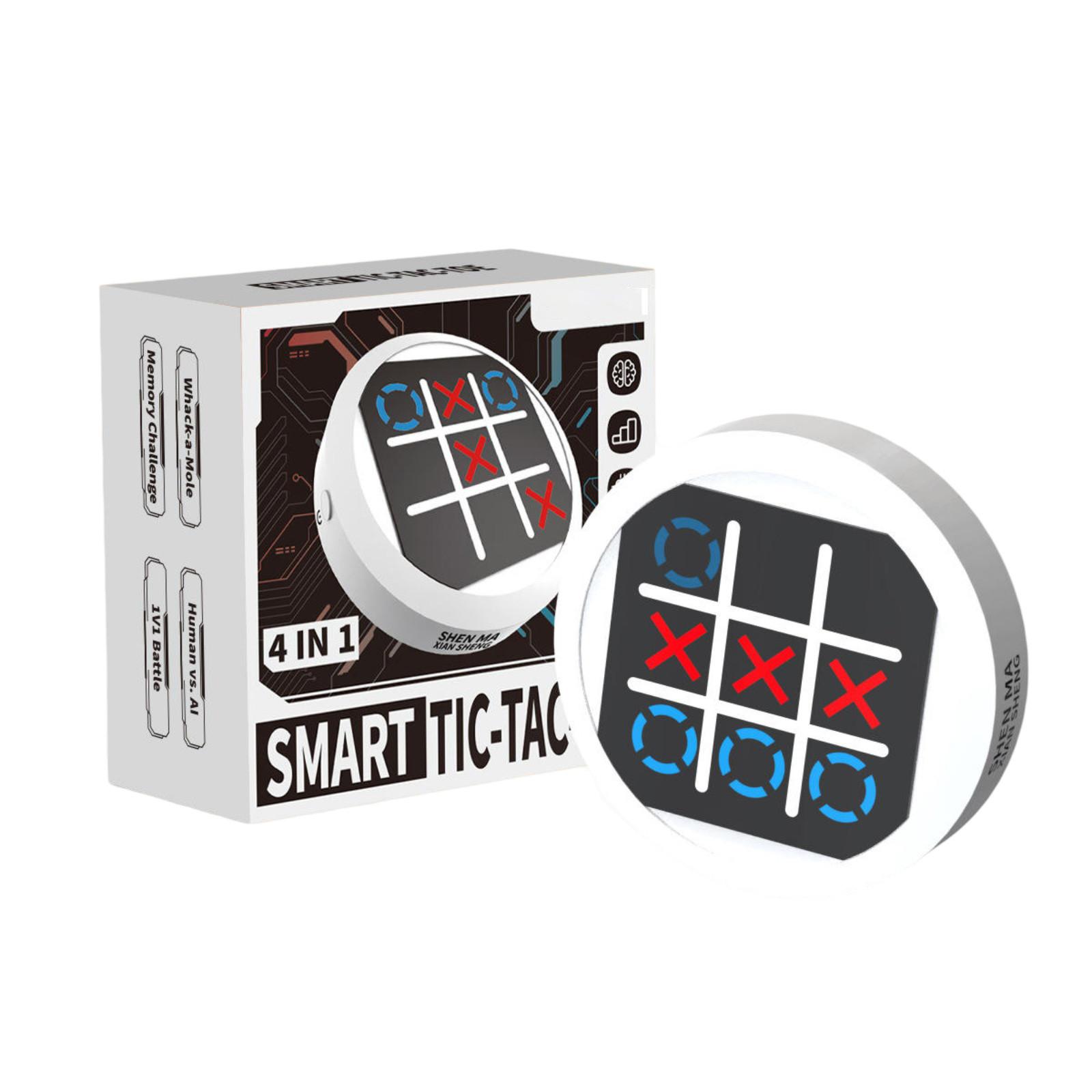 

Портативная игровая консоль-головоломка 4 в 1. Портативные дорожные игры для детей и взрослых от 3 лет, способствующие развитию образования и памяти с помощью настольных игр One Size белый