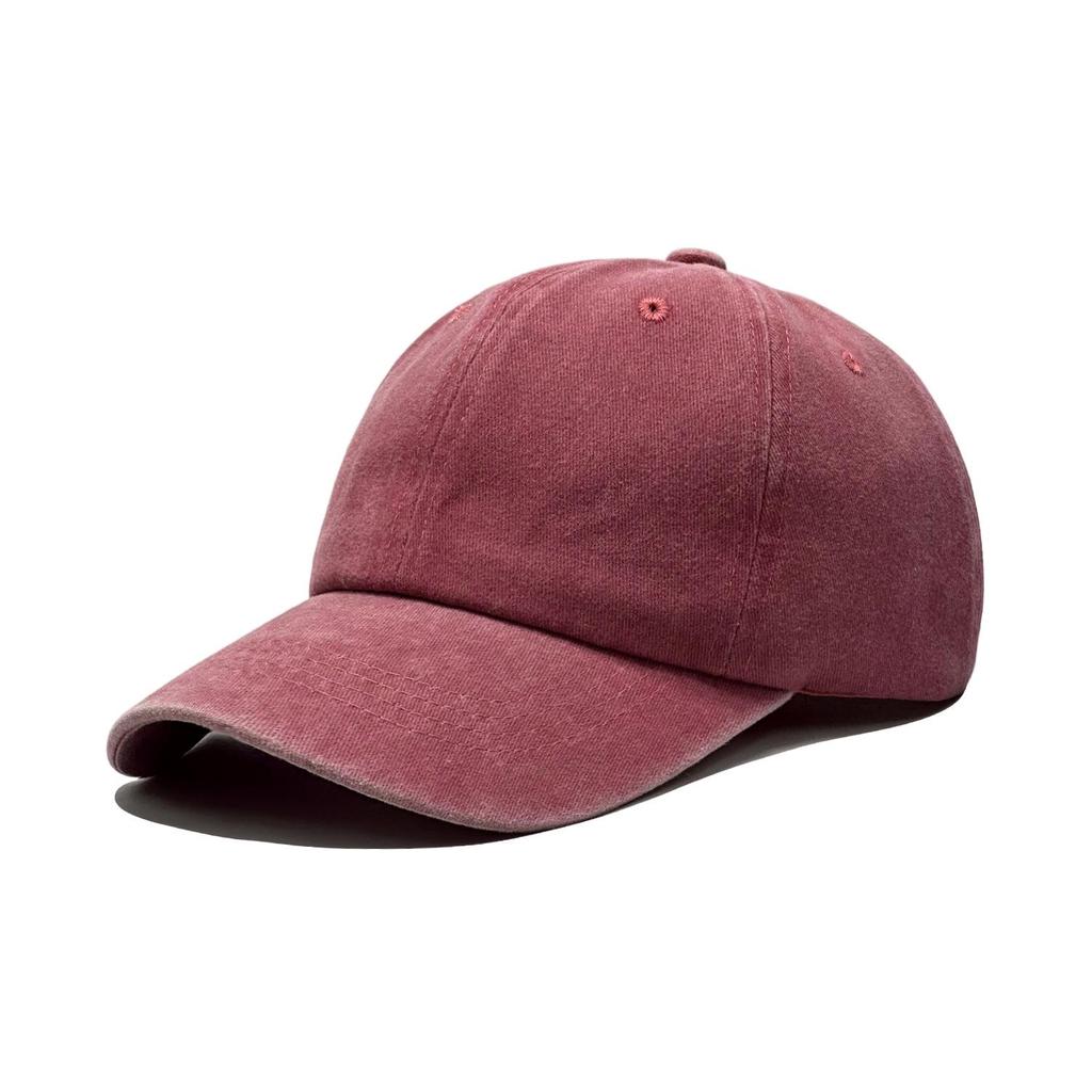 Pure Cotton Washed Baseball Cap: Breathable, Soft, UV Protection, Duckbill Design, Quality Assured Embroidery.