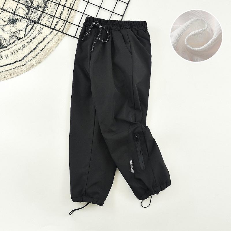 Boys Kids Waterproof Windproof Loose Casual Long Pants Children Outdoor Trousers