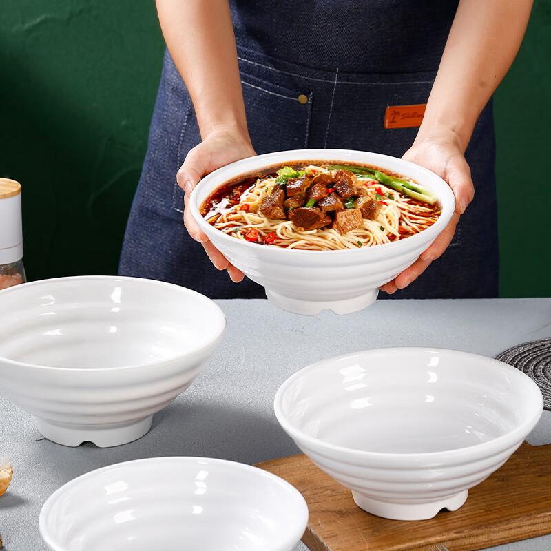 MOLUONA Commercial Melamine Ramen Noodle Bowl