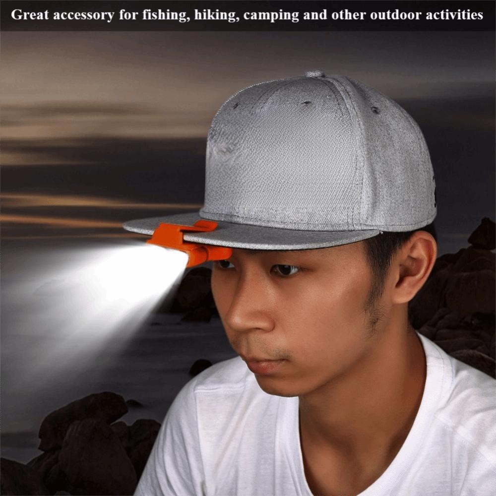 2 Colors Hat HeadLamp Rotatable Hat Clip Light Portable Clip Headlamp  Outdoor Fishing