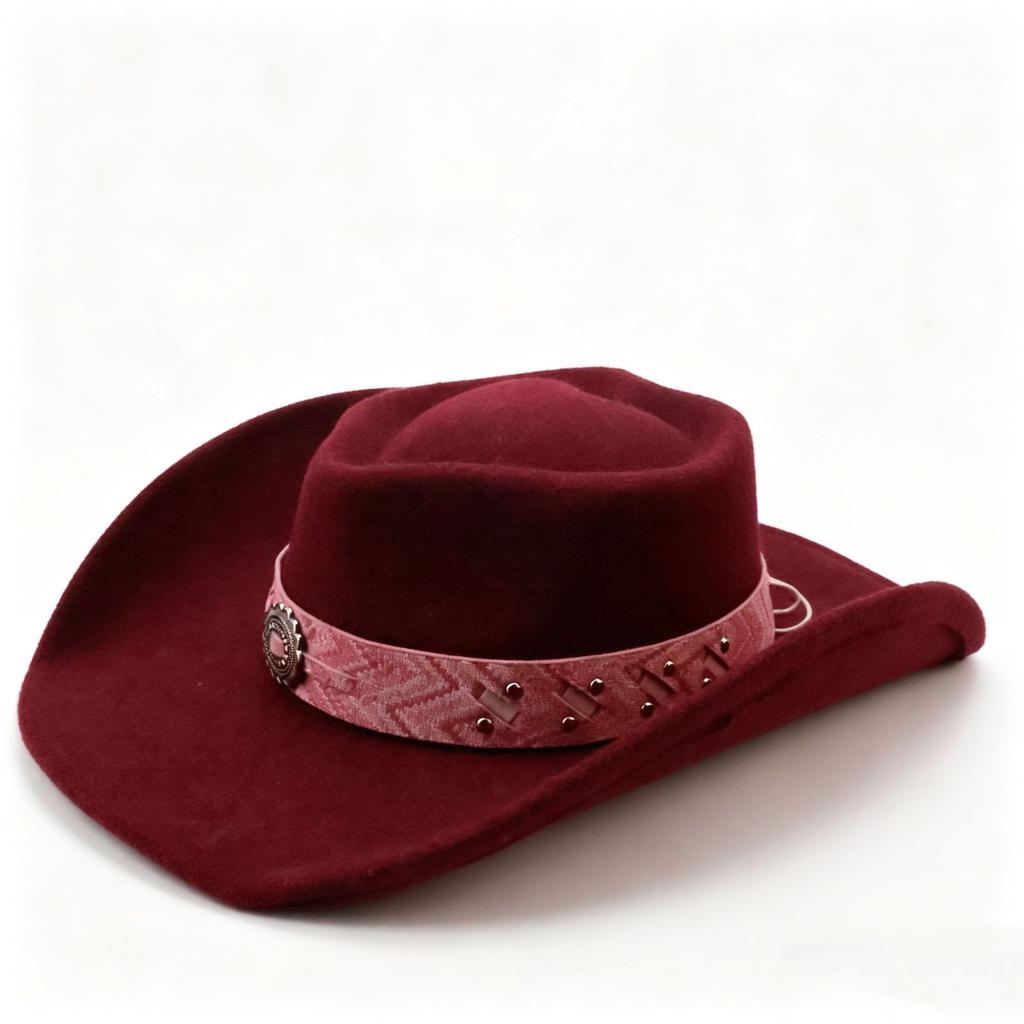 Autumn and winter retro men's and women's jazz hats Western cowboy hats Big brim top hats Ethnic style hats